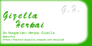 gizella herpai business card